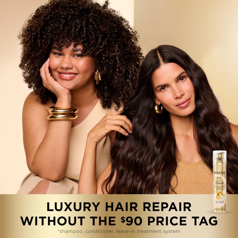 Pantene Miracle Rescue Leave-In Treatment with Pro-V Pearls, Instant Damage