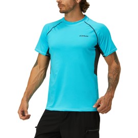 Camisetas de natación para hombre, con protección solar UV 50+, de secado rápido, para playa, pesca, agua