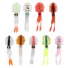 9Pcs Simulation Fishing Lures PVC Luminous Soft Fishing Baits for
