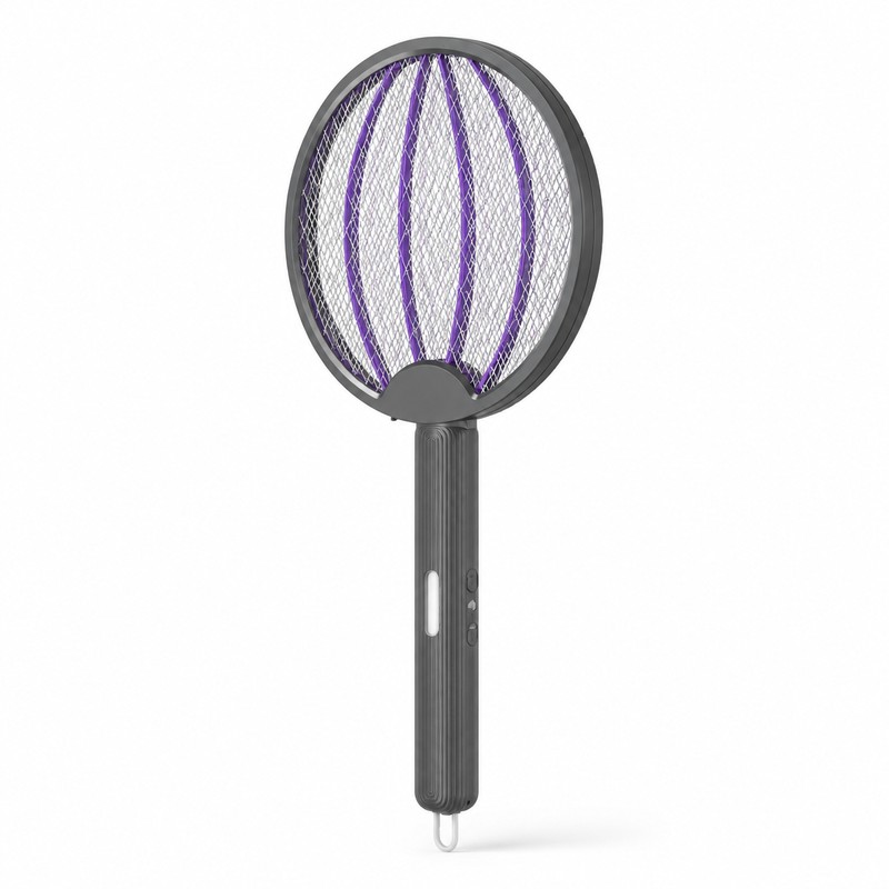 3-in-1 Foldable Rechargeable Electric Mosquito Swatter with Wall-Mount Mode