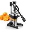 QCen Professional Cast Iron Manual Juicer, Heavy Duty Citrus Press