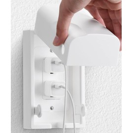 Bates - Caja de seguridad para toma de corriente para bebé, fundas de enchufe para enchufes eléctricos, cubierta de enchufe a prueba de niños, cubiertas de enchufe para enchufes