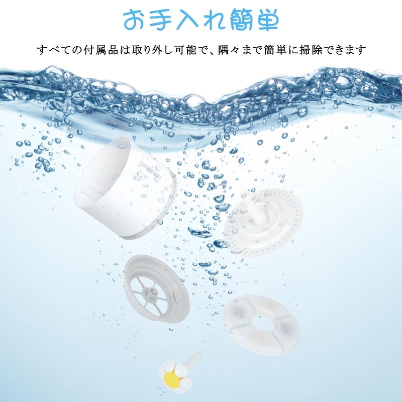 Iseebiz Pet Water Dispenser, Dog and Cat Automatic Water Filter,