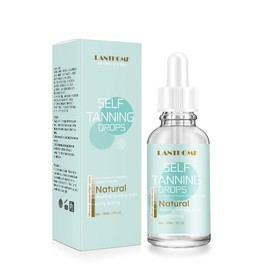 Self-tanning lotion, self-tanning drops, tanning oil for solarium, face and body tanning drops with gradual tanning effect, can be combined with your daily skin care (30 ml)