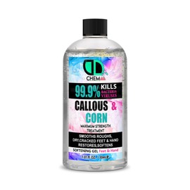 Callus and Corn Remover Liquid, Callus Eliminator, Liquid & Gel for Softening Foot, Rescue Hard Skin, Pain-Free Treatment for Foot & Hand (30ml Cap)