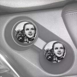 Unbranded DOROTHY & TOTO WIZARD OF OZ CUSTOM RUBBER DRINK HOLDER CAR COASTERS SET OF 2