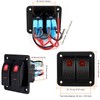 WANGCL Aluminum- 12v/24v Control Panel 2 Position ON/OFF Toggle Switch