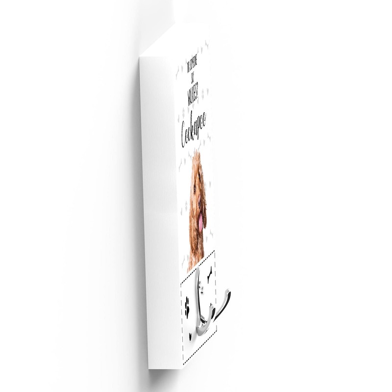 Global Designs Walkies Cockapoo Themed Wall Hung Lead Hook Dog