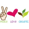 CafePress Peace Love Organic Square Sticker 3 X 3 Square