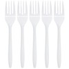 Nicole Home Collection Disposable Plastic White Forks Pack of 400