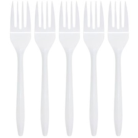 Nicole Home Collection Disposable Plastic White Forks Pack of 400 Plastic Forks
