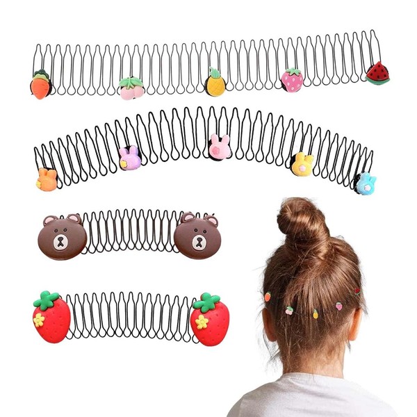VONJUMA 4 Stück Cartoon Haarbänder Für Frauen Mit Zahnkamm Rutschfeste