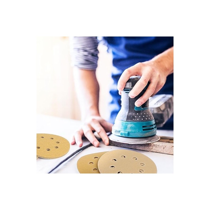 180mm Sanding Discs 180 Grit, 30Pcs Hook and Loop Sander
