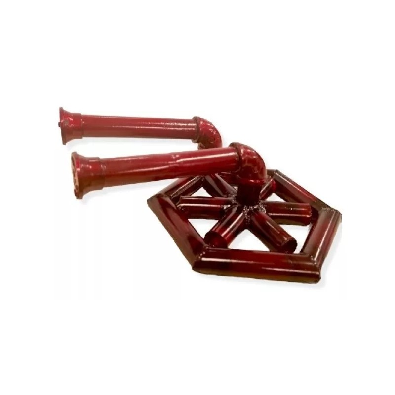 Quemador Doble Estrella, Con Codo, T. Inyectada