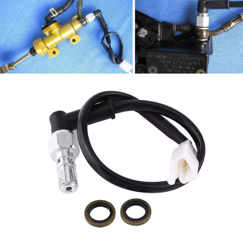 Keenso Universal Motorcycle Hydraulic Brake Light Switch, Rear Hydraulic Brake