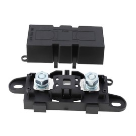 VGOL 1Set MEGA Car Fuse Holder with 500A Fuse ABS Plastic Mega High Current Fuse Holder for Cars Trucks Construction Vehicles Buses Caravans or Audio Systems