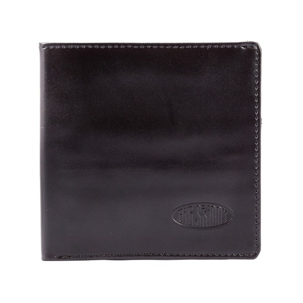 Big Skinny Men's RFID Blocking World Leather Bi-Fold Slim Wallet, Holds Up to 25 Cards, Black