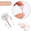 EUSTACE 100pcs Push Pins Push Pins Clear Ball Fasteners Drum