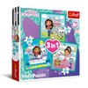 Trefl - Gabby's Dollhouse, Gabby's Activities - Puzzle 3-in-1, 3