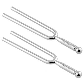 Set of 2 Tuning Forks Including A440 Hz Stainless Steel Tuning Fork