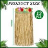 Janmercy 31.5 Inch 12 Pack Natural Raffia Hula Skirt Grass