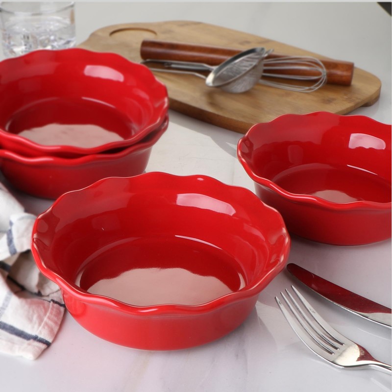 ONEMORE Pie Pans, 6.8 inch Small Chicken Pot Pie Plates