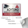 Video Surveillance Sign, Pack of 2, 30 x 20 cm,