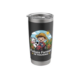 Future Farmer In Training Cute Agriculture Farm-Themed Stainless Steel Insulated Tumbler