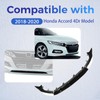 HECASA 3Pcs Front Bumper Lip Splitter Compatible with 2018-2020 Honda