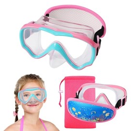 anteojos de natación para niños de 6 a 14, máscara de buceo sin correa de enredos, anteojos de agua para JR / jóvenes