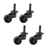MY MIRONEY 4PCS Stem Caster Wheel Hardware Zinc Alloy Swivel