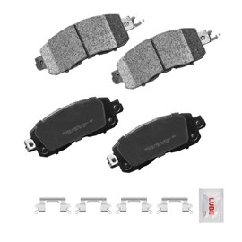 FRaxle Replacement Front Ceramic Disc Brake Pad Kit w/Hardware for 2013-2020 N-i-ssan Altima, for 2014-2017 N-i-ssan LEAF