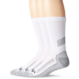 Carhartt Men's Force Performance Work Socks 3 Pair Pack, White, Shoe Size: 6-12