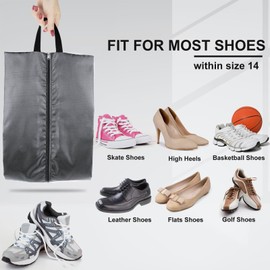 XHYASD Shoe Bag Travel Pack of 5 Waterproof Shoe Travel Bags for Packaging, Shoe Bag Travel Shoe Bag with Zip for Home Storage and Travel Use, gray, Fashion