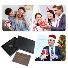 Aganmi Initial Wallet with Wheat & Shield Design Slim Minimalist RFID Leather Wallet for Men, Unique Corporate Gifts for Clients Employee Appreciation Gifts Coworker Colleague Birthday Party Favor, T