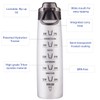 HYDRATEM8 - Active Motivational Sports Water Bottle with Time Markings,