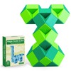 ECHOCUBE Magic Snake Cube, 48 Blocks Magic Snake Ruler Twist