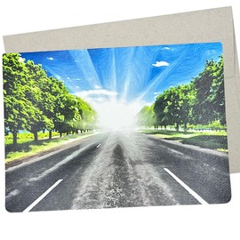Card for Marathon Runner (7X5 Inch) for car enthusiasts, bikers, bicycle riders, runners, and travelers - 293