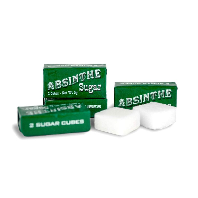 La Fleur Gold-Plated Absinthe plus 10 Sugar Cubes (5 packets)