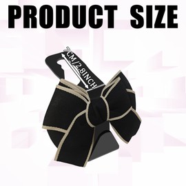 KUQUTIDY 2 PCS Bow Car Seat Headrest Hooks for Purses and Bags, Cute Purse Hook Bag Holder Hanger Storage Organizer for Car Back Seat Headrest, Cute Car Interior Accessories for Women Girl (B/W)