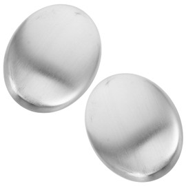 Baluue 2pcs Metal Soap Reusable Stainless Steel Soap Bars for Odor Removal Longevity