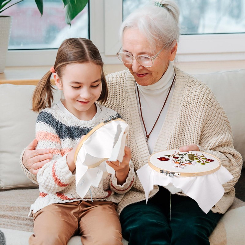 Kldgris Embroidery Kit for Beginners, Floral Pattern Plant Embroidery Kit