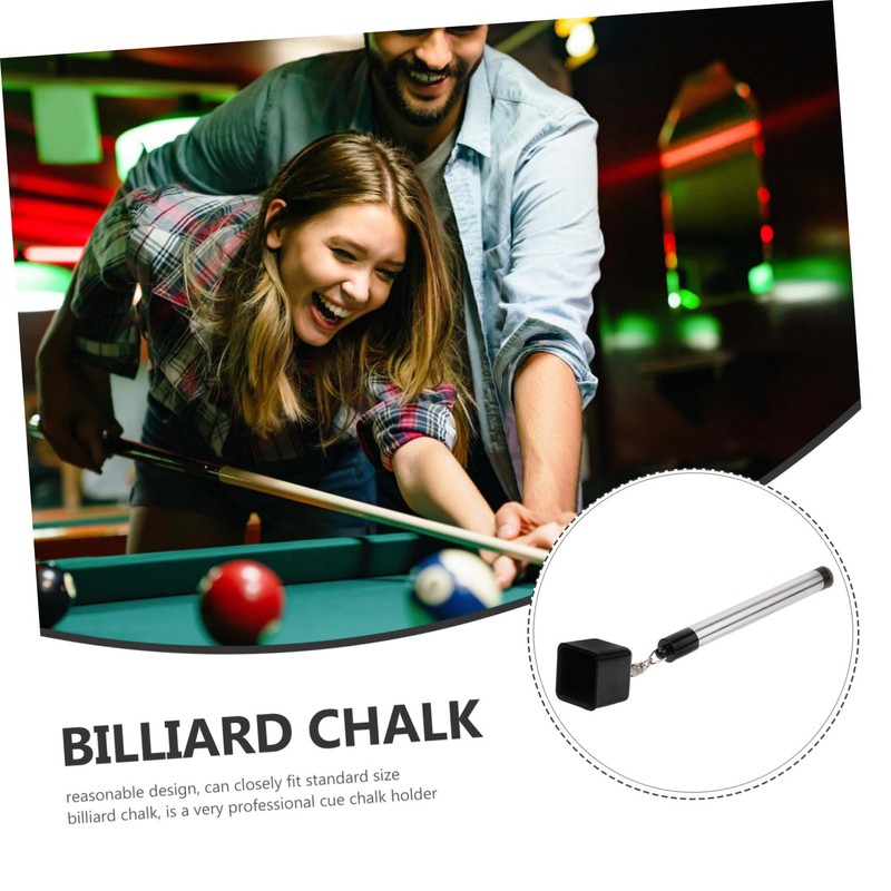 KICHOUSE Pool Chalk Holder Tool Snooker Cue Chalk Holder for