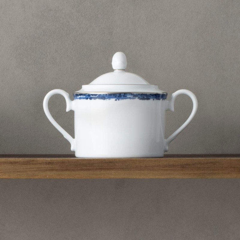 Noritake Blue Rill Sugar and Creamer Set