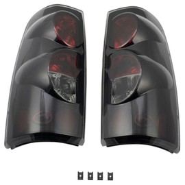 HbasdLH 2pcs Tail Light Assembly Set Left Right Smoked Performance Style with Lens Truck for Chevy for Silverado 3500/2500/1500 for GMC