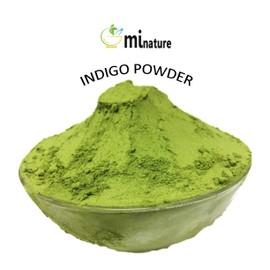 mi nature Indigo Powder -INDIGOFERA TINCTORIA,(, ORGANICALLY GROWN) 1 LB (454 grams/16 ounces) RESEALABLE BAG