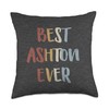 Best Ashton Ever Retro Vintage Name Gift Dark Heather Gray