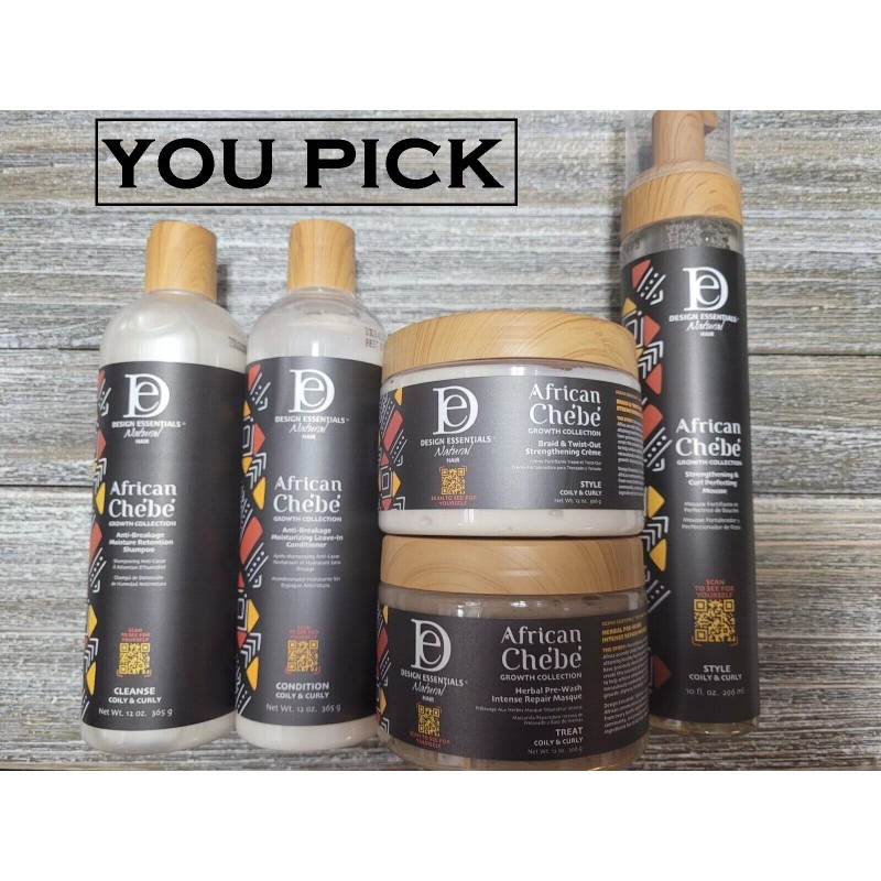 Design Essentials Natural Hair African Chebe Grownth Collection - 5PCS