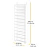 Whitmor 36 Pair Over the Door Shoe Organizer, 12 Tier