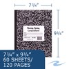 Roaring Spring Paper Products Composition Book, Marble Design, Black (ROA77505),